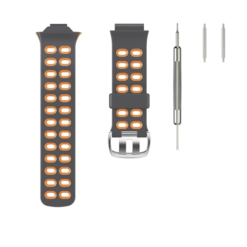 BANDKIT Correa de reloj para Garmin Forerunner 310XT Smart Watch Deportes Silicona Correa de repuesto Forerunner 310XT, For Forerunner 310XT, Agate