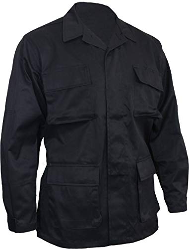 Mil-Tec BDU Combattimento Camicia Nero Taglia L