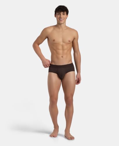 Image of Jockey LM05 Men Bamboo Cotton Elastane Stretch Breathable Mesh Brief with StayDry Treatment