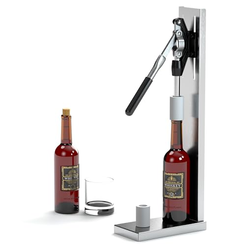 Wine Corker, Hand Wine Bottle Re-corker, Bottle Capper for Bottling, Manual Wine Corking Kit with 2 POM Inserting Stopper, Bottle Cap Pressing Machine Corking Tool