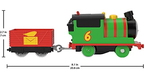 Thomas & Friends Gemotoriseerde speelgoedtrein Percy Batterij Aangedreven Motor met Tender voor Kleuterschool Pretend Play Leeftijden 3+ Jaar, HDY60 - Image 3