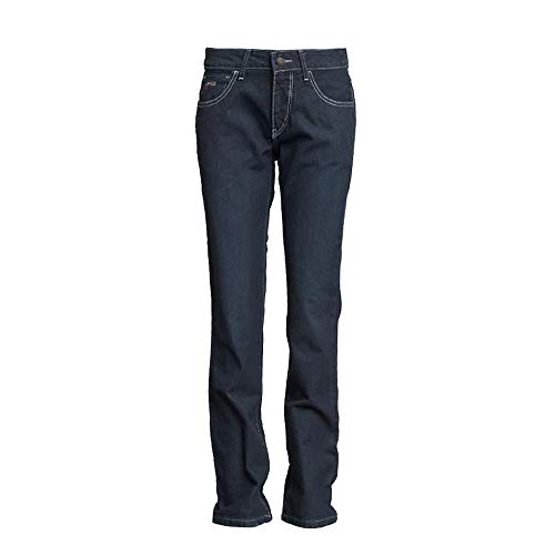 Lapco FR L-PFRD10M 24ST Ladies FR Modern Fit Jeans, 100% Cotton, 24ST, Washed Denim