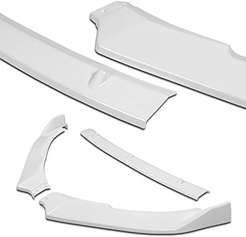 3PCS Front Bumper Lip Kit fit for compatible with 2010-2013 Volkswagen Golf MK6 GTI, Sport-Style Splitter Trim Protection Spoiler, Air-Dam-Chin-Diffuser (Painted White)