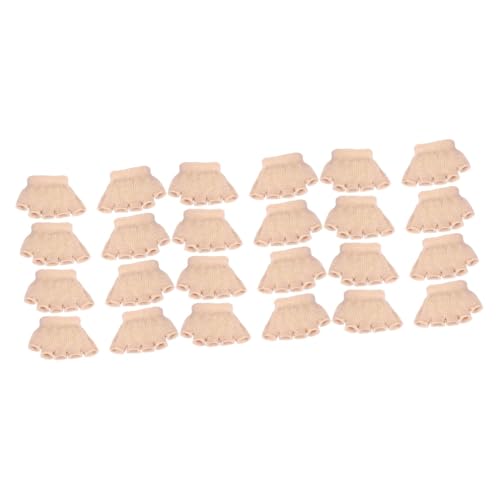 FOMIYES 12 Pairs Five Toe Socks Fabric Stuffers Half Socks for Women Non Toeless Mens Stocking Sandal Socks Womens Socks Men Toe Sock Yoga Cotton Toe Topper Palm Man Insole Diced