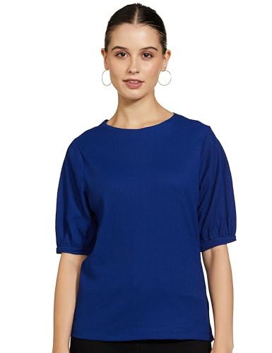 Image of Marks & Spencer Women's Regular Blouse (T43 7840K Dark Blue M)