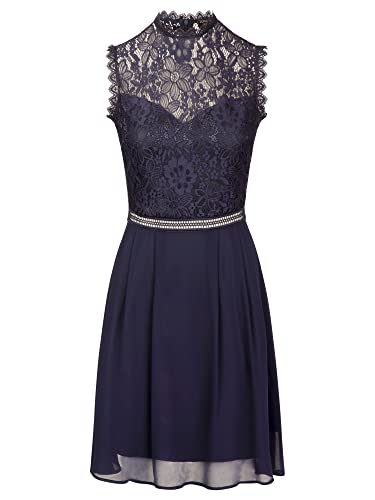 ApartFashion Damen Cocktailkleid Kleid, Navy, 44 EU