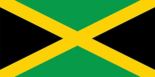 Nationalflagge Jamaika, Jamaika, Karibik, für Sportveranstaltungen, Kneipen, Grillen, als Dekoration für Rugby, Fußball, Cricket, Sport, Banner, Fan-Unterstützung, Tischabdeckung, 152 x 91 cm