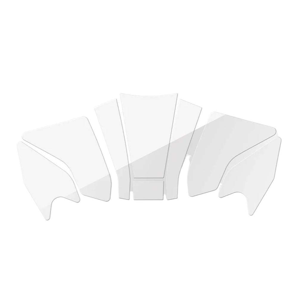 3D Epoxy Resin Motorcycle Tank Pad Protector Transparent Fish Bone Decal Fit for F900R 2020 2021
