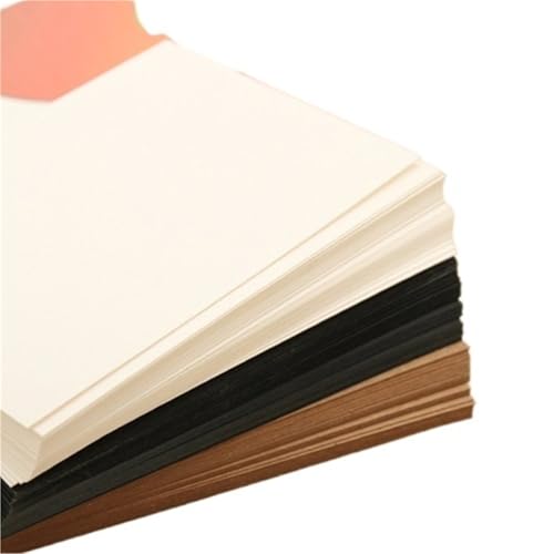 Papier kraft chocolat lot de 100 feuilles cartonnées pour scrapbooking et cartes