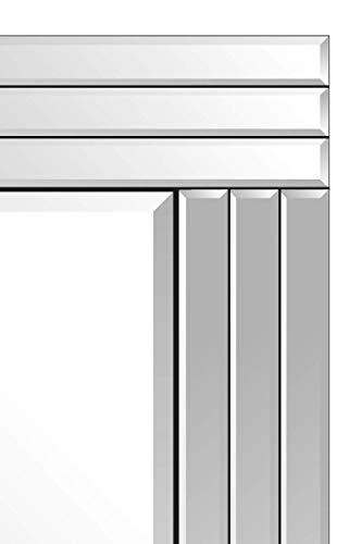 Large Venetian Bevelled Wall Mirror 3Ft3X2Ft3 100cm X 70cm