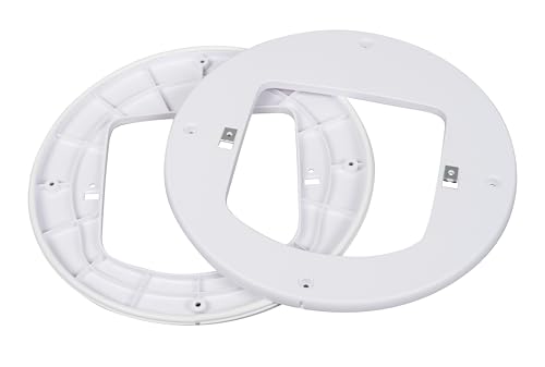 Image of PetSafe Installation Adaptor for Microchip & Manual-Locking Cat Flap - Versatile, Energy Efficient, Easy Installation - White