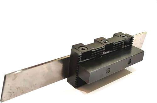 MachEl Adjustable Center Height Parting Cut Off Tool Holders for Metal Lathe Machines (Shank 10 mm, Blade 3/4 Wide)