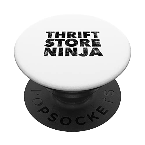 Thrift Store Ninja – Thrifting Shopper Thrifty Deal Lover PopSockets PopGrip Interchangeable