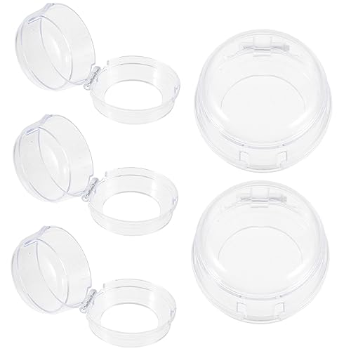 OFFIGAM 5Piezas Cubiertas de Perilla Seguridad Infantil de Gas Material Plástico Accesos Accidentales Práctico para Cocinas Protección