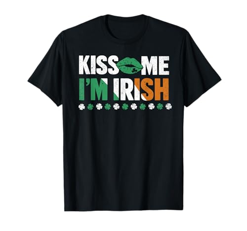 St Patricks Day Kiss Me Im Irish Funny Men Women Kids T-Shirt