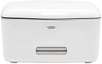 OXO 13117100 Good Grips Wipes Dispenser for Face Wipes, Hand Wipes and Flushable Wipes, White, 5.875" L x 6.625" W x 3.375" H