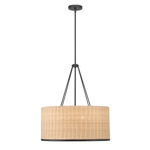 ML Lighting Namiro 23.5" Wide 6-Light Pendant, Matte Black (Bulb Not Included) by ML Lighting - Used condition - Image 2