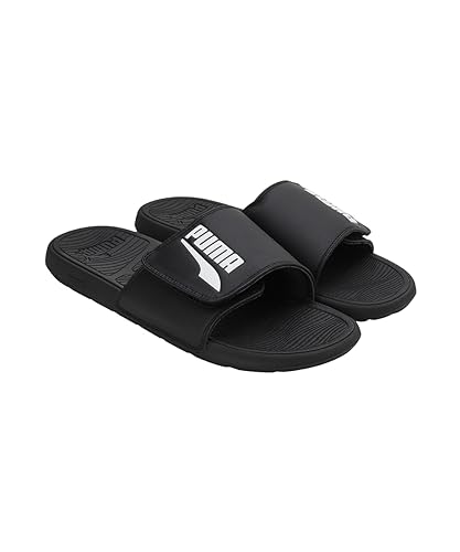Image of Puma Unisex-Adult Cool Cat 2.0 V FS Black-White Slide - 8 UK (39096101)