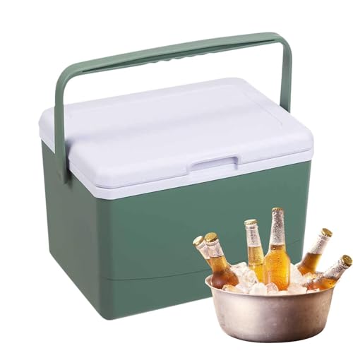 refrigerador de la de Hielo, refrigerador Que acampa - Enfriador de Camping portátil | Enfriador Duro Aislado Multifuncional de 5L con retención de Hielo, Resistente para Acampar