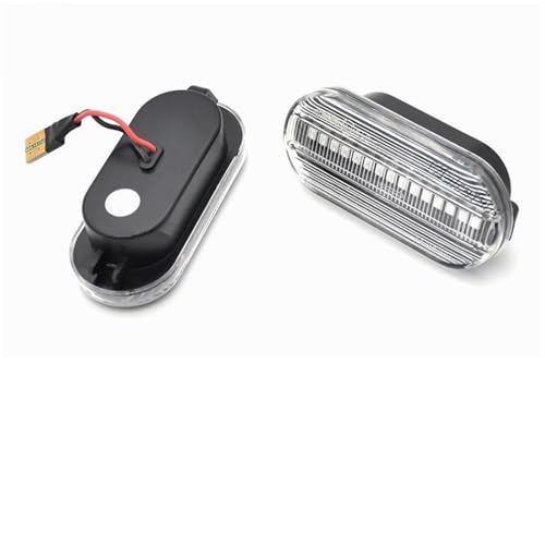 Giro Secuenciales Lámpara 2 Luces De Posición Laterales LED Dinámicas, Intermitentes, Para Seat Para Ibiza 6L, Córdoba, Toledo Y León 1M(Dynamic Crystal)