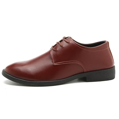 Mens Business Dress Shoes Leather Oxford Shoes Casual Korean Style Fashion Versatile Breathable Leather Shoes Lace up2