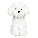 WEIGEDU White Toy Poodle Stuffed Animal - Bichon Frise/Maltese/White Labradoodle Plush Toy for Kids and Babies - Perfect Birthday & Easter Gift, 12.6'