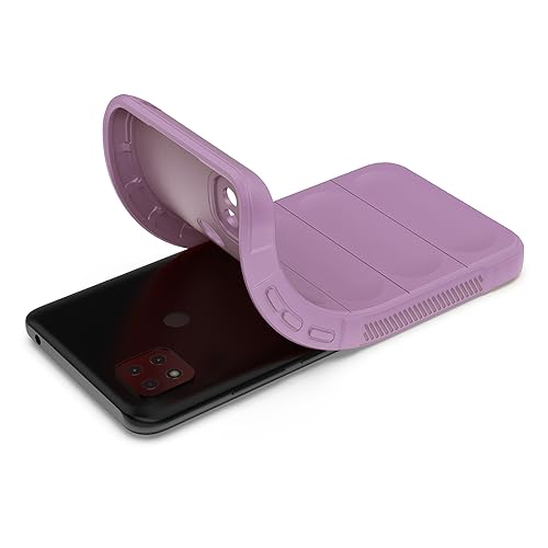 Image of amazon basics Mobile Cover | Full Camera Protection | Liquid Silicon Case | Flexible Bumper Case for Mi Redmi 9 4G / 9C 4G / 9 Activ 4G / Poco C31 4G / C3 4G (Purple)