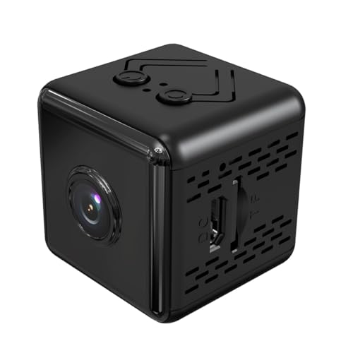 Toddmomy Cámara Doméstica WiFi 1080P Negra Visión Nocturna Infrarroja 940 NM Sensor de Movimiento y Ángulo Gran Angular de 150° para Vigilancia Interiores y Exteriores