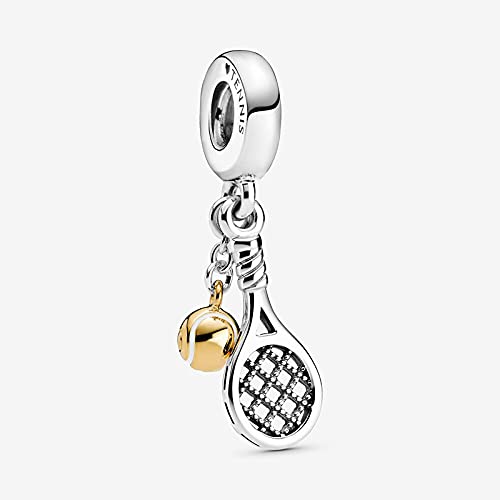 Raquette de tennis argent S925 breloque de bijoux KPERXIS cadeau pour femme