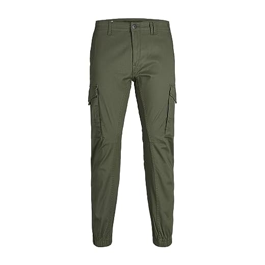 Jack & Jones Jjipaul Jjflake AKM 542 Olive Night Noos Pantalón Cargo, 32W / 32L para Hombre