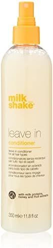 milk_shake Leave-In Conditioner Spray Detangler for Natural Hair – Protects Color Treated Hair and Hydrates Dry Hair – Leave In Conditioner For Soft and Shiny Straight or Curly Hair, 11.8 Fl Oz