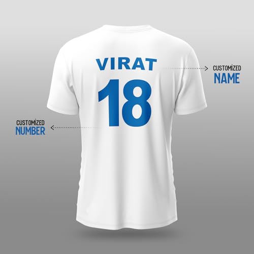 Image of YOURJERSEY India World Cup Jersey Collection 1992-2025 | Customised Cricket Jersey with Name & Number | Sizes 2Y to 4XL | Men, Women & Kids | Breathable Sportswear for Fans T-Shirt