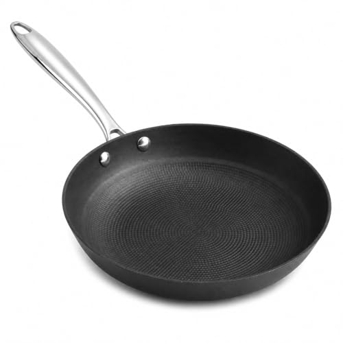 Image of Vinod Ferona Lightweight Cast Iron Frying Pan -1 L, 22 cm | No Seasoning Required | Steel Riveted Handle | Metal Spoon Friendly | Gas Stove Compatible | Rust-Proof | PTFE & PFOA Free | 2-Year Warranty