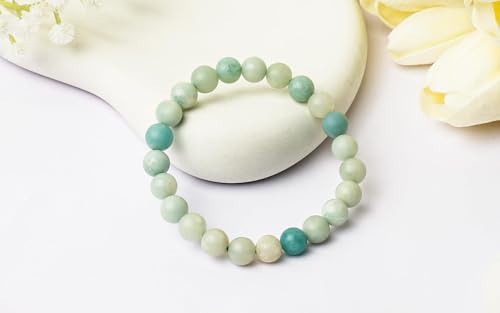 Image of GEMSMANTRA Stretchable Crystal Premium Bracelet | Lab Certified 10 mm Round Cut Beads | Unisex Healing Bracelet for Men & Women | Enhances Emotional Balance & Spiritual Healing