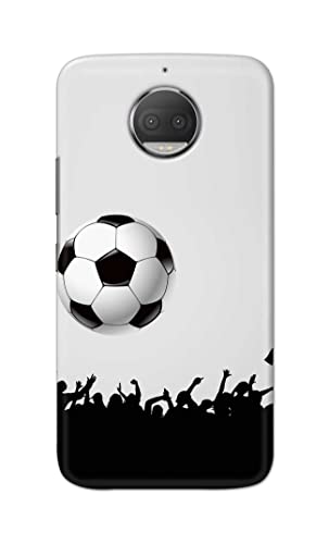 Image of Printed Hard Back Cover Case for Motorola Moto G5S+ Plus Back Cover (Football Icon) -702