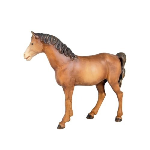 Cheval brun en bois fait main, l'esprit authentique de Noël chez vous - 5