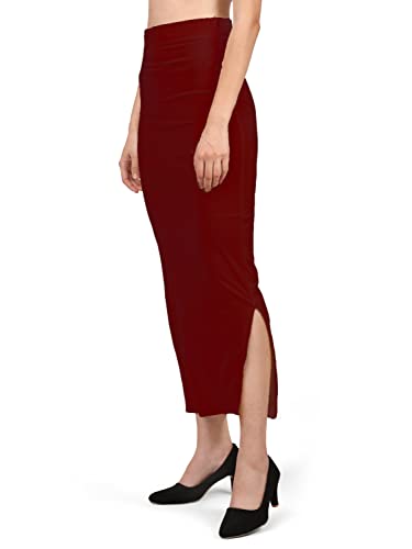 Image of Mehrang Stretchable Saree Shapewear Petticoat for Women, Cotton Blended,Petticoat,Skirts for Women,Shape Wear Dress for Saree
