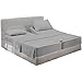 Split King Sheets Sets for Adjustable Bed 5 Piece Split King Sheet Set for Split King Adjustable Bed 600 Thread Count 100% Long Staple Combed Cotton, 5 Piece Set, Split King Size, Light Grey Solid