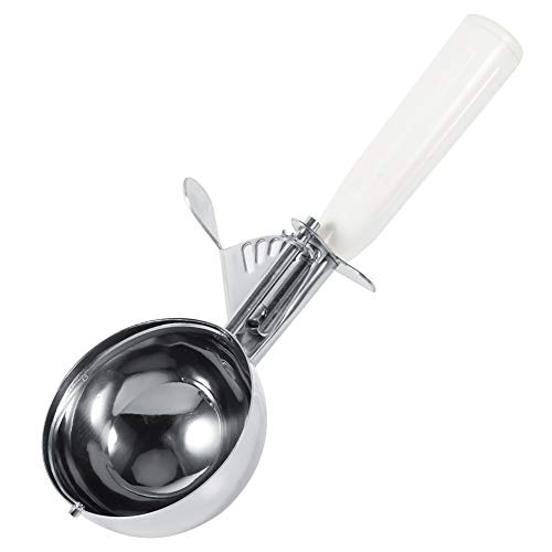 Nikou Cuillère à Glace 8cm, Appareil Professionnel de Boule de Glace avec Gâchette, Cuillère à Crème Glacée à Fruits en Acier Inoxydable, Poignée en...