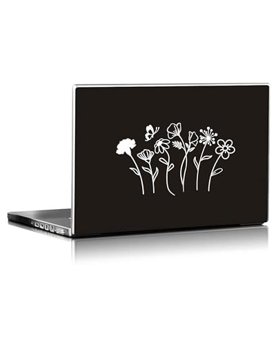 Image of Wildflower Boho Flower Car Window Vinyl Sticker for Plant Lovers 6 Inches