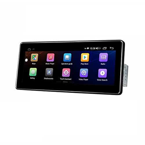 JOYING 8.8 Inch Head Unit Universal Single Din 4GB RAM 64GB ROM 8 Core GPS Sat Nav Android 10.0 Car Radio with New User Interface Support 5G WiFi/USB/SD/FM Radio/Android Auto/Subwoofer/Carplay