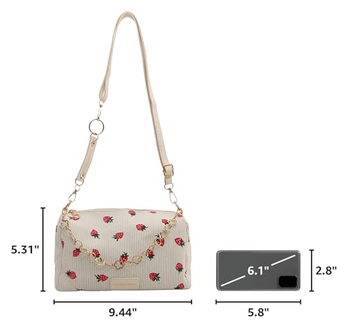 Bolso bandolera lindo para mujer en colores variados miniatura 3