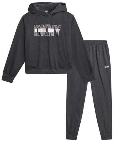 Amazon.com: DKNY Girls Sweatpants Set - 2 Piece Active Fleece