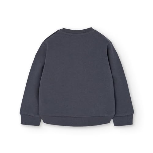 Pull polaire boboli anthracite 3 ans sweat chaud en maille polaire