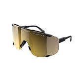 POC Devour Sonnenbrille mit außergewöhnlich großen Sichtfeld und verstellbare Bügel, Uranium Black