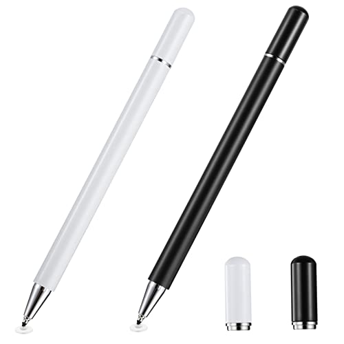 2 pezzi Pennino Touch Screen Capacitivo Stylus Pen per Smartphone e Tablet con Punta Precisione e Compatibilità Design Ergonomico per e Scrittura