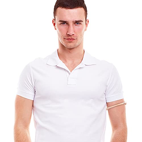 Lurrose Pulseira masculina de liga superior do braço, pulseira da amizade, braçadeira de ouro rosa