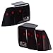 HECASA Pair Tail Lights Compatible with 1999-2004 Ford Mustang Replacement for FO2818109 FO2819109 3R3Z13405AA 3R3Z13404AA Tail Rear Light Lamp Driver&Passenger Side - Red Smoke Lens