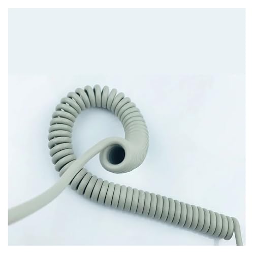 Câble spiralé à ressort 9 conducteurs 0,3mm² extensible 6M avec double blindage - 5