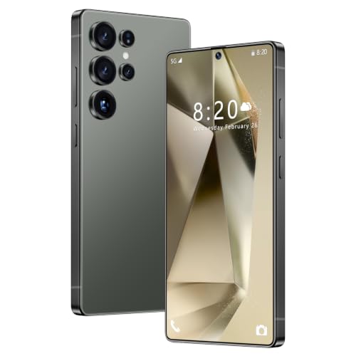 ULUCAN S24 Ultra Smartphone mit integriertem Stift, 4G/5G Global Version Mobiltelefone, 7,3 Zoll Punch-Hole-Display, Dreifachkamera, 16 GB RAM, 1 TB...